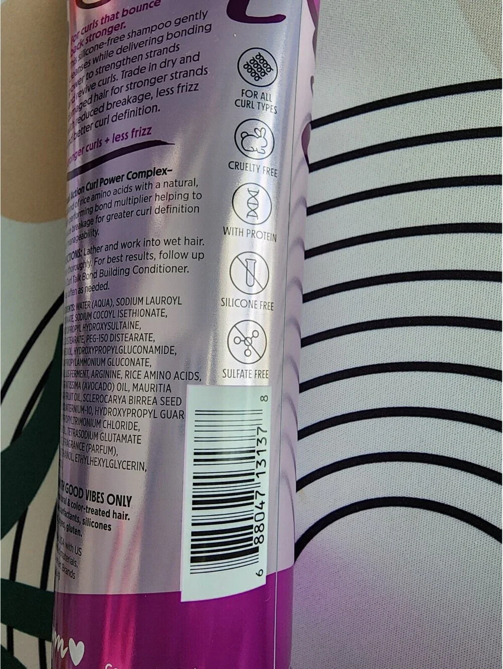 Not Your Mother's Bond Building Curl Talk Shampoo for Stronger Curls 8 oz